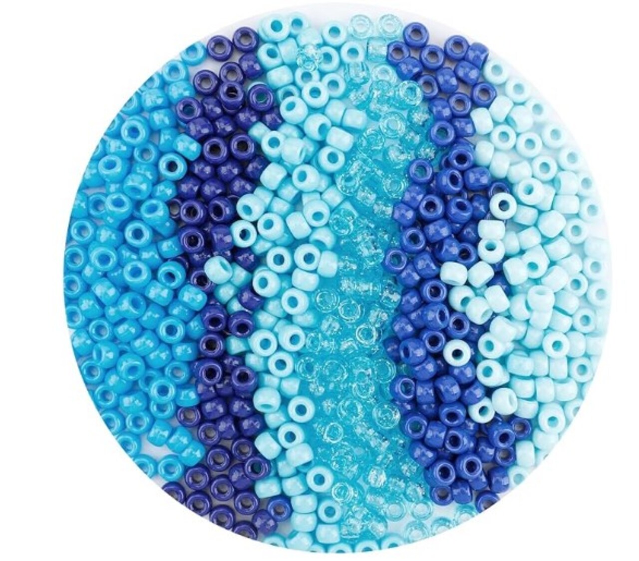 Beads for Jewelry Making,Beads for Crafts,Small Beads for Bracelets,Blue Beads,Plastic Beads for Bracelets,Circle Beads,Bulk Pony Beads,Blue Pony Beads,Beads for Bracelet,Cute Bracelet Beads